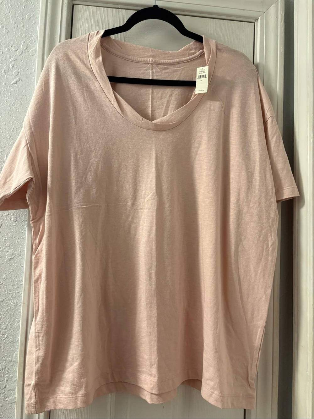 aerie Pale Pink Short Sleeve Oversized Tee